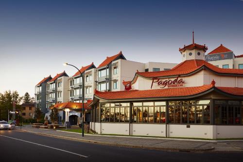 a building on the side of a street at Pagoda Resort & Spa in Perth