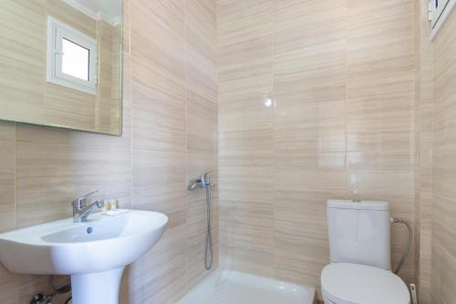 Koupelna v ubytování Myrodato Rooms