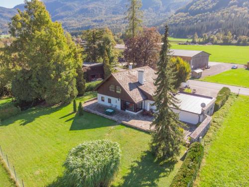 an aerial view of a house with a yard at Holiday Home Aigen by Interhome in Radau