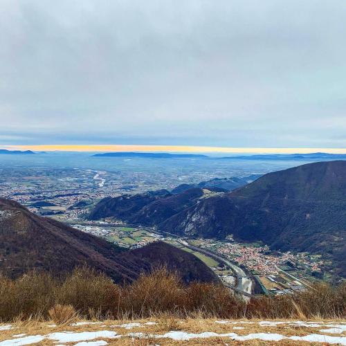 a view of a city from a mountain at Contra' Contarini in Campolongo Sul Brenta