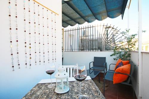 Posezení v ubytování ATICO CON TERRAZA PRIVADA