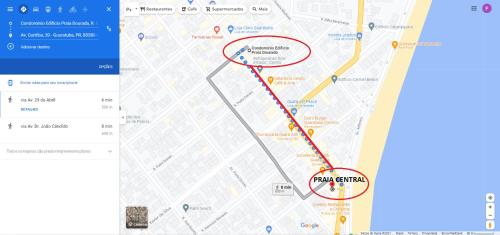 De plattegrond van Apartamento Guaratuba