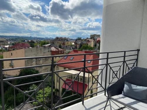 Balkón nebo terasa v ubytování Kostjukowski brand-new apart-hotel