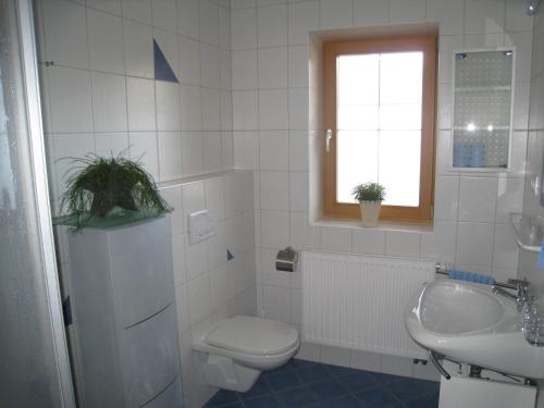 Koupelna v ubytování Mesnerhof