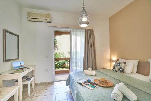 Ένα ή περισσότερα κρεβάτια σε δωμάτιο στο Solon Apartment