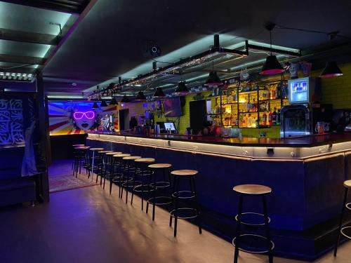 The lounge or bar area at Золотая Ригма