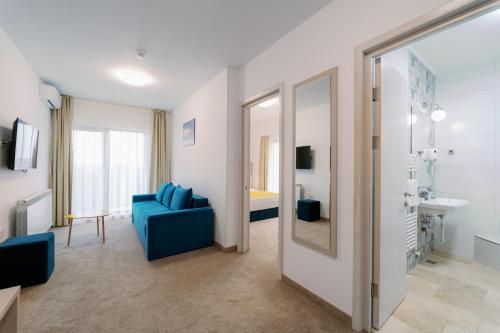 Koupelna v ubytování NOVUS Hotel
