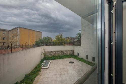 a view from a window of a courtyard at KA Hotel & Suites in Istanbul