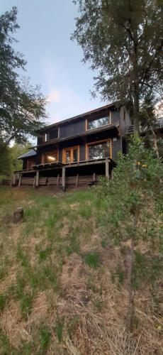 Bygningen som chaletet ligger i