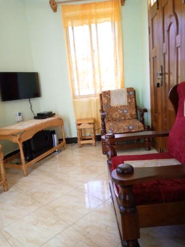 Televisyen dan/atau pusat hiburan di Galapagos Homestay