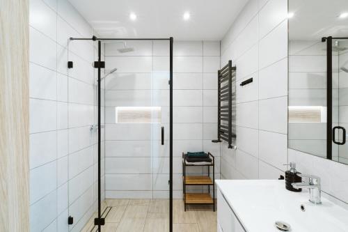Kúpeľňa v ubytovaní Apartament Na Borach I SPA