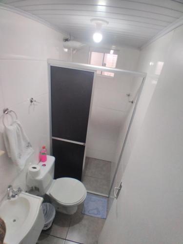 A bathroom at JH santos