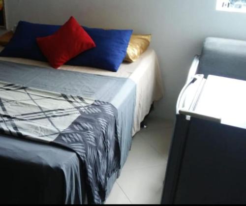 Ένα ή περισσότερα κρεβάτια σε δωμάτιο στο Hostel portal do sol