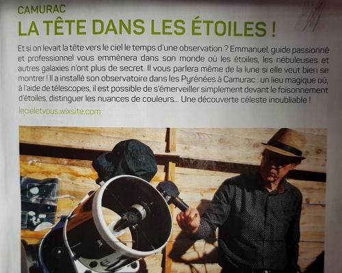 Photo de la galerie de l'établissement la Chaumine aux étoiles, à Camurac