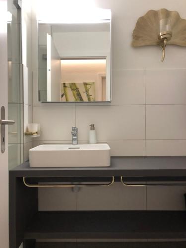 Koupelna v ubytování Ferienwohnung Rapperswil