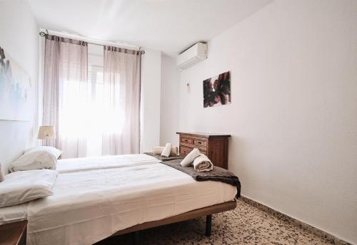 Posteľ alebo postele v izbe v ubytovaní Apartment with stunning views