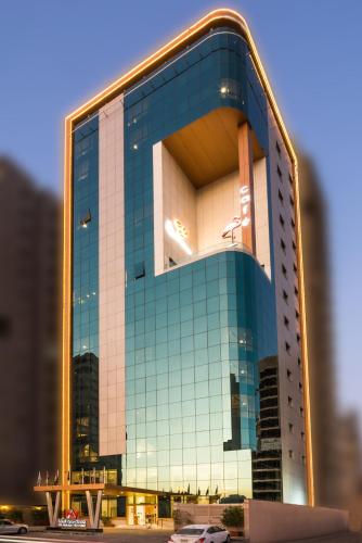 El edificio en el que está el hotel