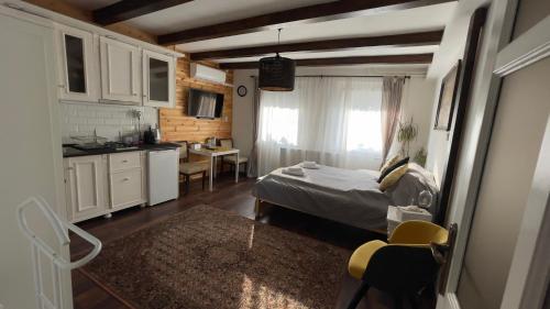Kuchyň nebo kuchyňský kout v ubytování Kisház Apartman