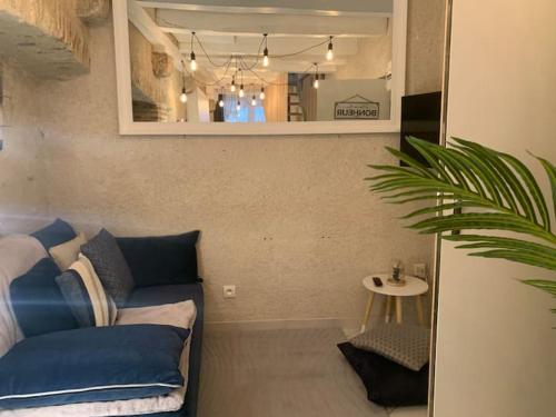 Area soggiorno di Esprit Hygge à Blois : un intérieur bien-être