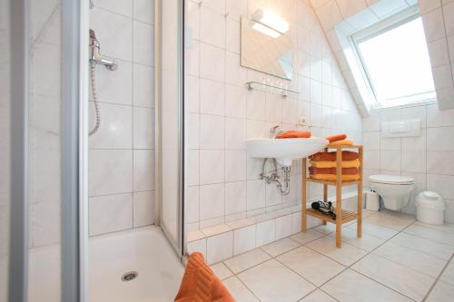 Phòng tắm tại Ferienhof Heins
