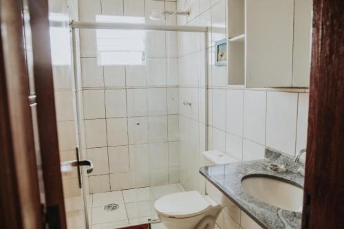 Koupelna v ubytování Condominio Garça Branca