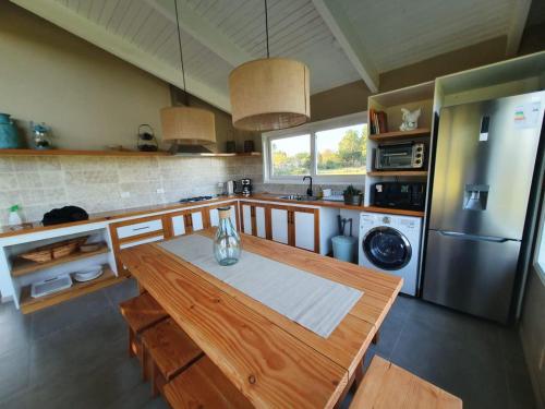 Kuchyň nebo kuchyňský kout v ubytování CABAÑA NORDICA