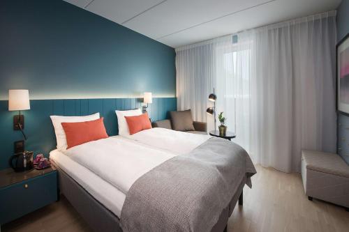 Katil atau katil-katil dalam bilik di Scandic Oslo Airport