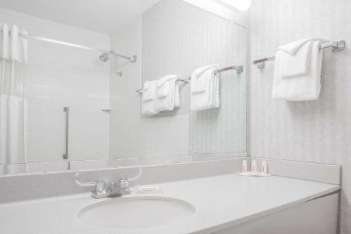 Ένα μπάνιο στο Ramada by Wyndham Angola/Fremont Area