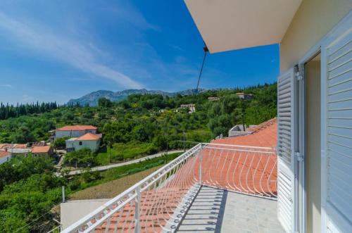 a view from the balcony of a house at Villa Dalmatian Gem in Gruda