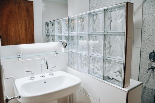Koupelna v ubytování Hotel Las Liebres