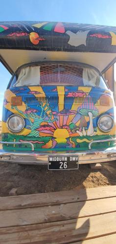 a car with a painting on the back of it at Sherman's place - שרמנ'ס פלייס in Melilot