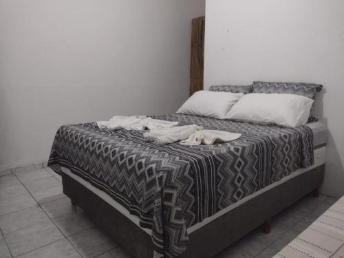 Krevet ili kreveti u jedinici u okviru objekta Hostel Cajueiro