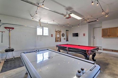 a billiard room with a pool table in it at House with Game Room Less Than 3 Mi to Wine Tastings! in Clarkdale