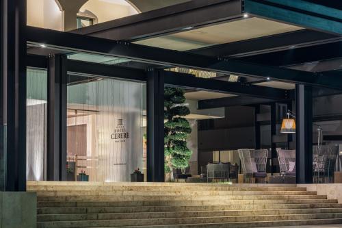 a set of stairs in front of a store at Hotel Cerere in Paestum
