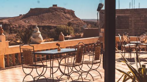 Ein allgemeiner Bergblick oder ein Berglick von des Bed & Breakfasts aus