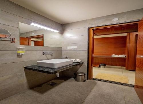 Koupelna v ubytování Ashok inn
