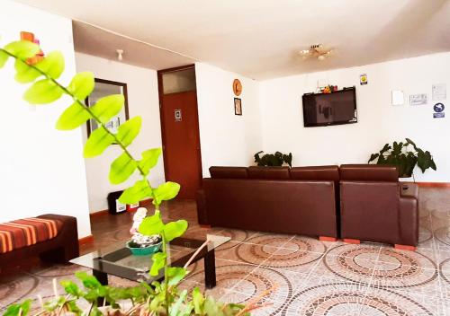 Televisyen dan/atau pusat hiburan di Hotel Viñas del Sol Eterno