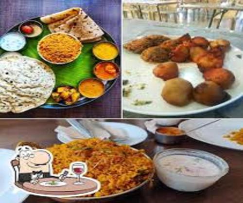 a collage of pictures of different types of food at Hotel Preethi Palace in Ooty