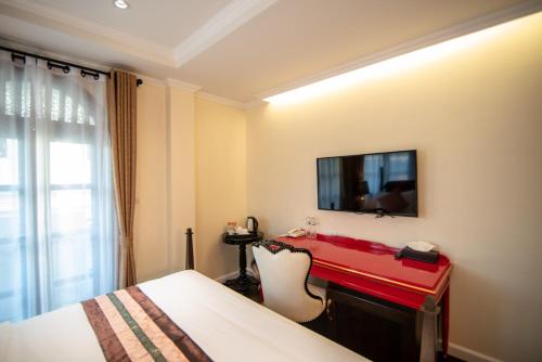 Letto o letti in una camera di Nanta Glam CM Hotel & Residences