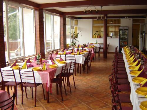Majoituspaikan Pensiunea Nemes Panzio ravintola tai vastaava paikka