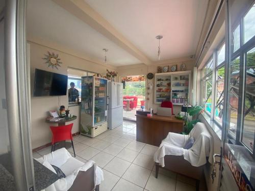 Køkken eller tekøkken på Hotel Veneza Scorsatto