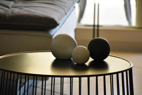 Katil atau katil-katil dalam bilik di Gallery Suites Parga