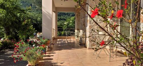 Taman di luar Gallery Suites Parga