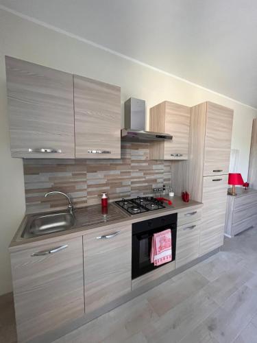 Kuchyň nebo kuchyňský kout v ubytování Casa Cost 2