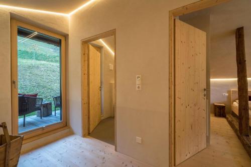 Ένα ή περισσότερα κρεβάτια σε δωμάτιο στο Ferienhaus im Stadl