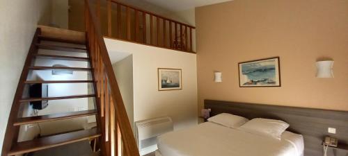 Кровать или кровати в номере Hotel Poretta