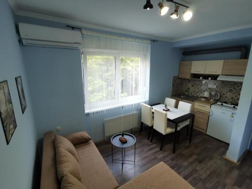 Kuchyň nebo kuchyňský kout v ubytování Apartman Centrum