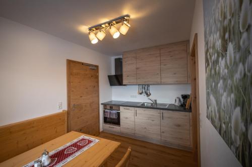 Una cocina o zona de cocina en Landhaus Birgit