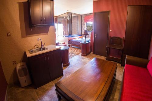 Kuchyň nebo kuchyňský kout v ubytování Silva Suites