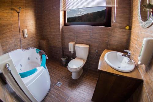 Koupelna v ubytování Silva Suites